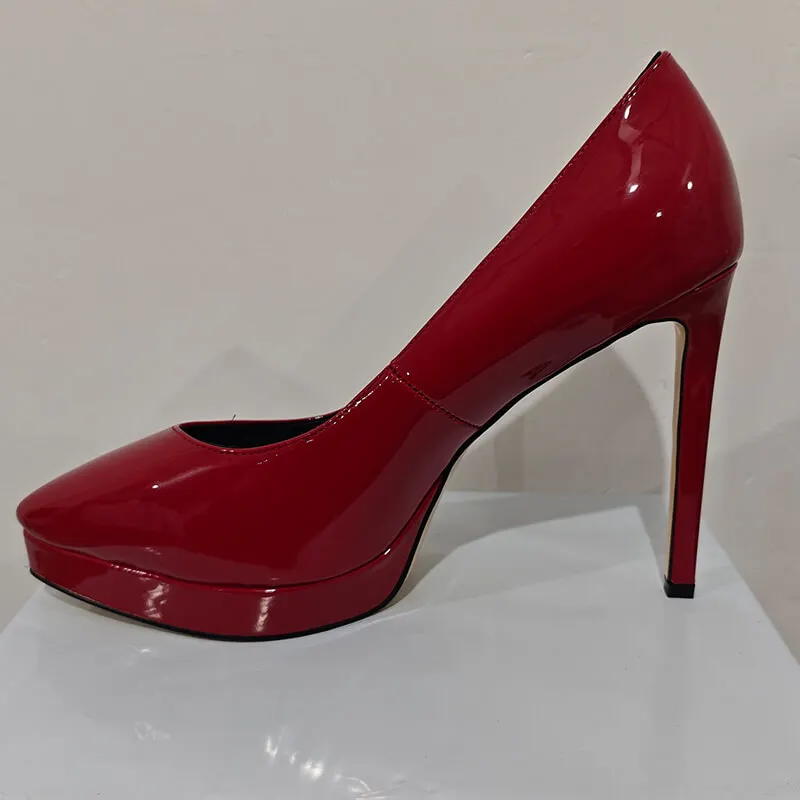 Onlymaker-مضخات الكعب العالي خنجر للنساء ، أحذية مدببة اصبع القدم ، أحذية العمل ، فستان الحزب ، حجم كبير