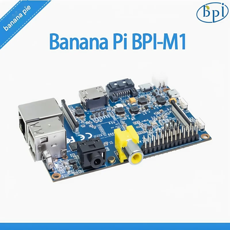 La computadora de placa única Banana Pi BPI-M1 utiliza una solución de chip Allwinner A20, con 1G RAM a bordo