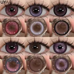 UYAAI 1 Pair Purple Lenses for Eyes Color Contacts Anime Colored Lens Violet Pupils for Woman Y2K Lenses for Natural Eyes