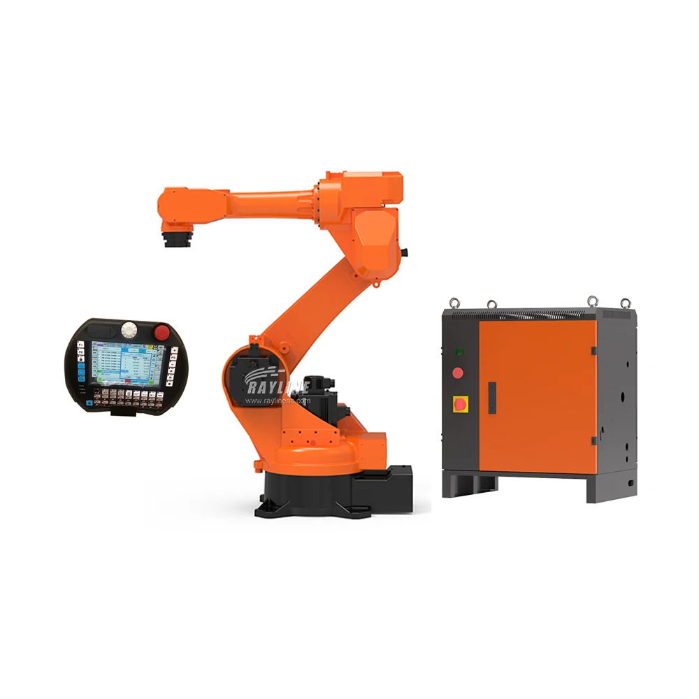 سوق الرائدة 10 كجم حمولة دفع ذراع روبوت سداسي المحاور بطول 1500 مم للتعامل مع الرش لحام الأساسية بما في ذلك. محرك PLC