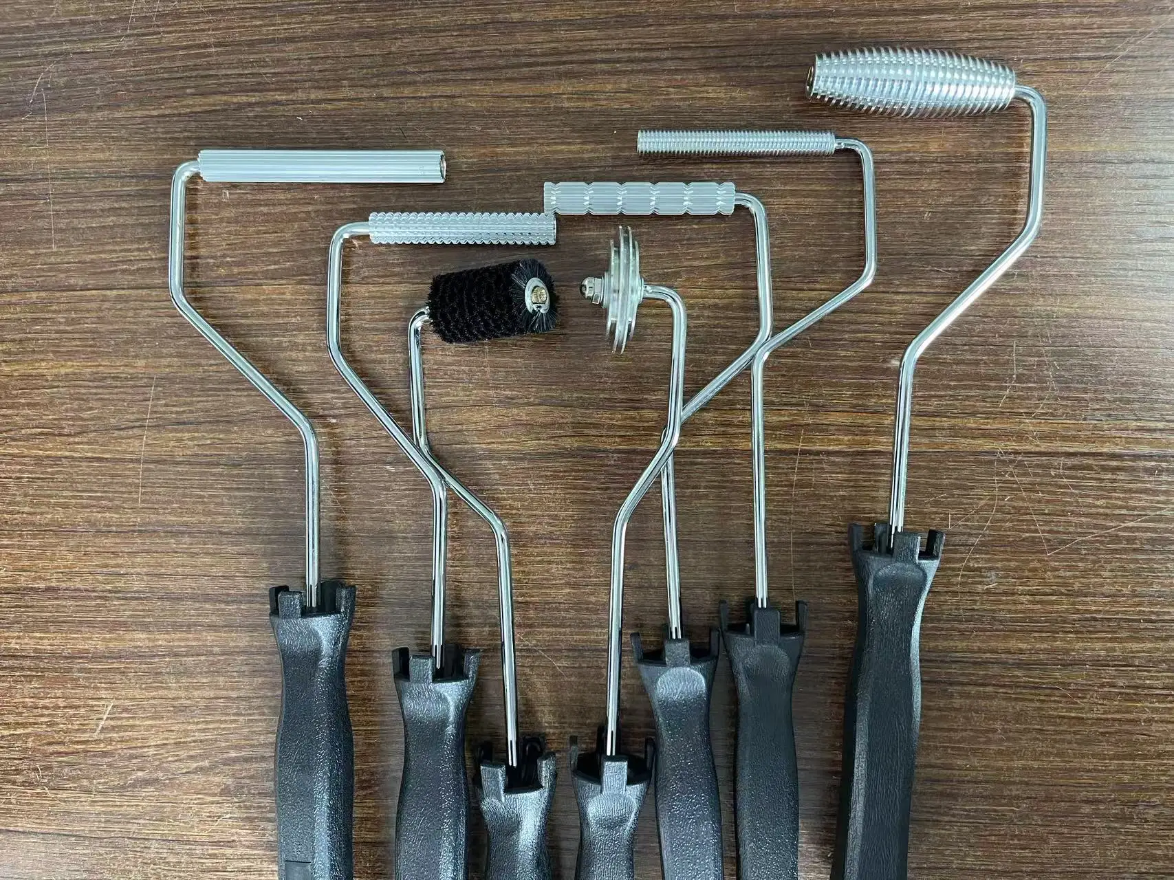Set7pcs Fiberglass Laminating Roller FIN roller Bubble Roller for Resin Laminating Roller Project kit for Composite