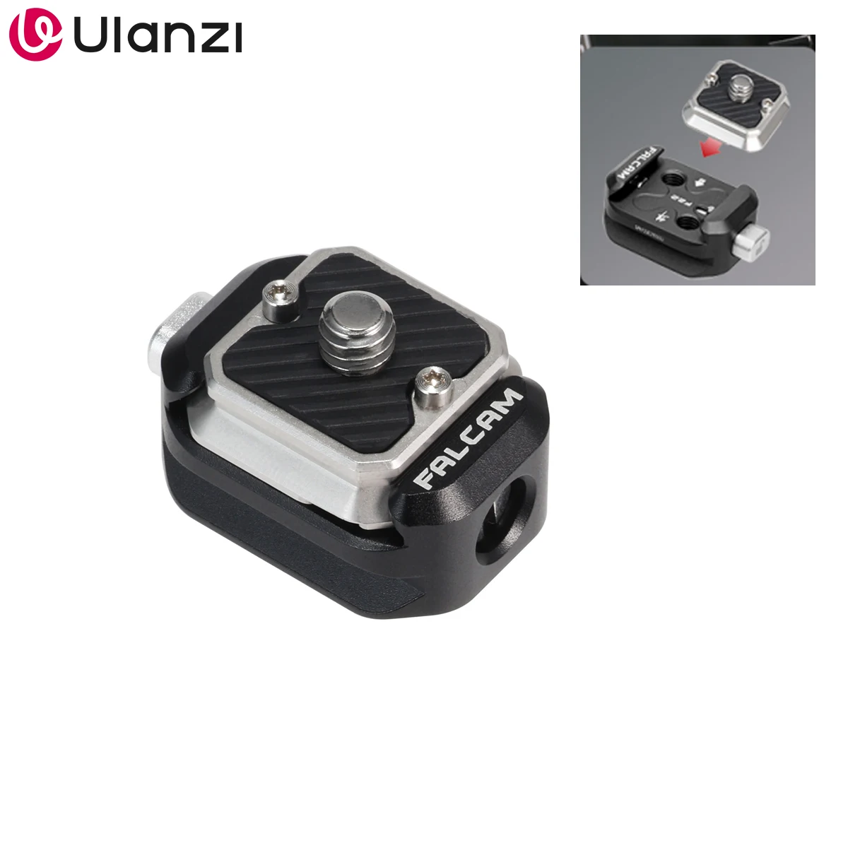 Ulanzi falcam f22 sapata rápida placa de liberação rápida 1/4 parafuso câmera gaiola braçadeira adaptador montagem da câmera com parafuso 1/4 "f22 sistema qr