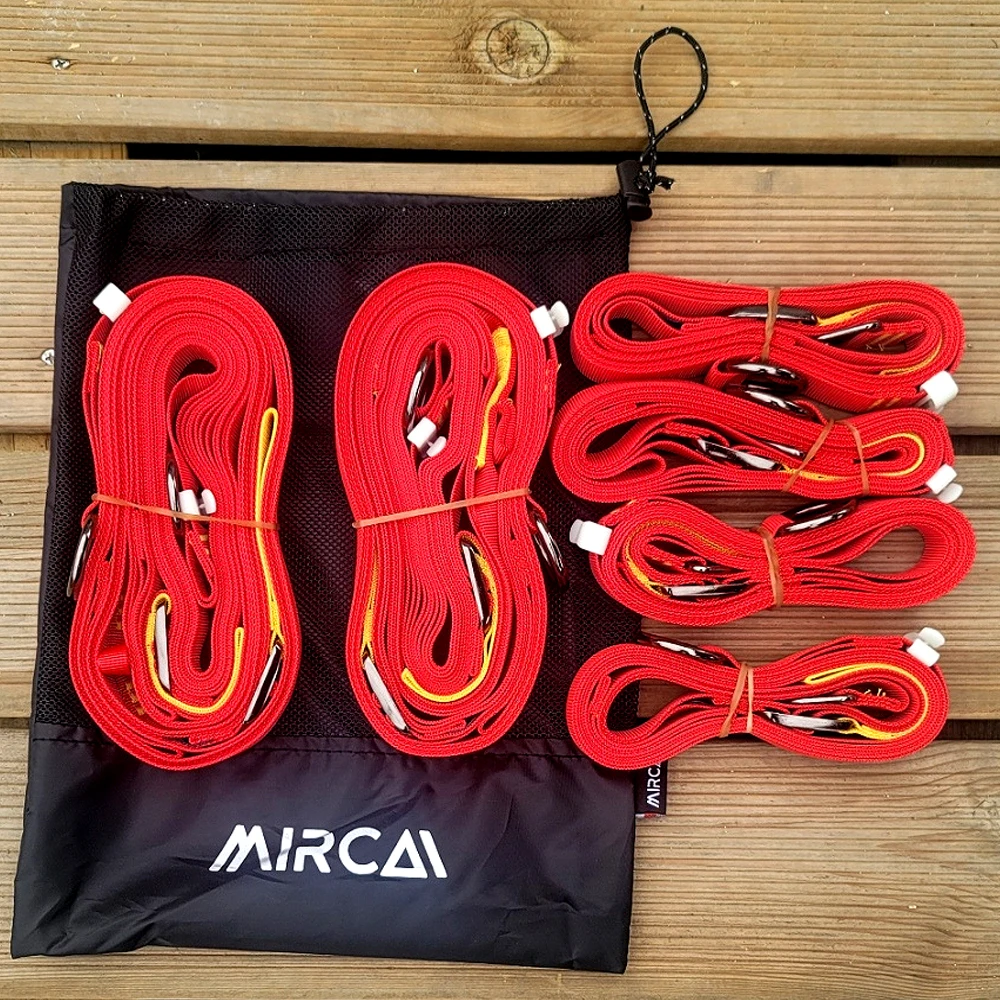 Mirca Mirkatap webbing strap 2.0 main 2P side 4P TARP installation full set string length adjustable