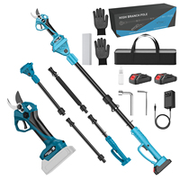 Cordless Brushless High Branch Scissors 40MM Electric Pruning Shears 2M Extension Pole Garden Trimmer For Makita 18V Battery