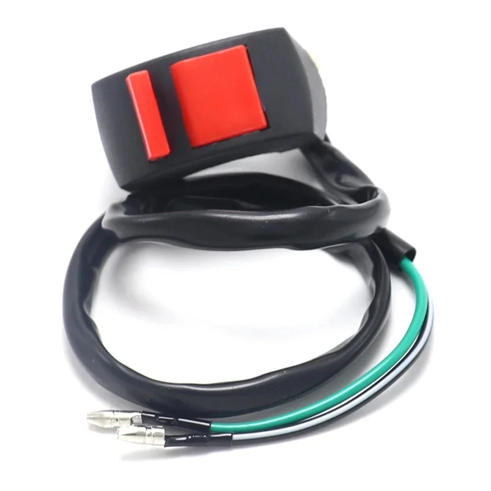 AliExpress HTBCCHB Universal Motorcycle Handlebar Flashing Switch Moto Light Switch ON OFF Button ATV Bike DC12V/10A Black Two Core Wire