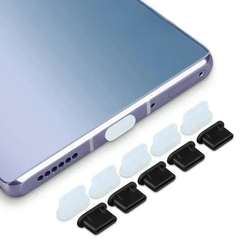 10/1PCCS Wtyczka przeciwpyłowa typu C Silikonowa osłona portu ładowania USB Silikonowa osłona przeciwpyłowa do telefonu Samsung Huawei Xiaomi Dustplug — zdjęcie 2