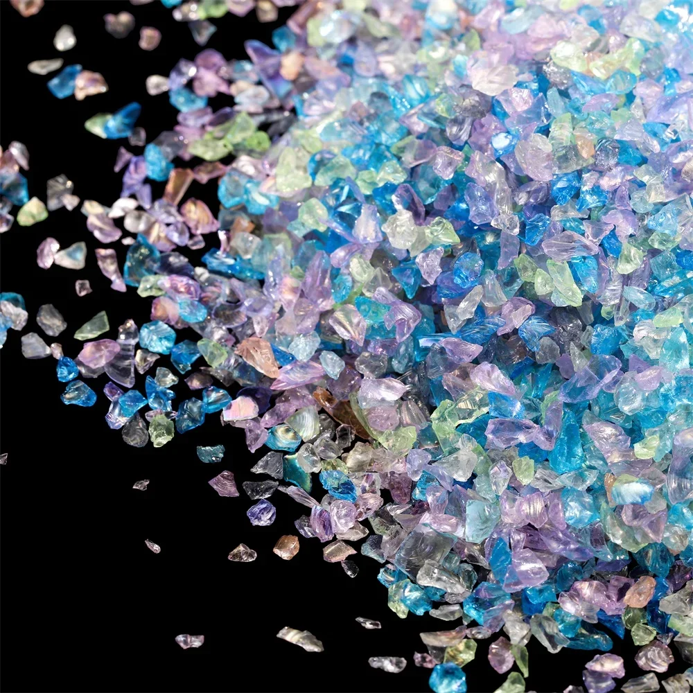 20/50g Szklany kryształowy kamień szlifowany Żywica epoksydowa Materiał wypełniający formy do majsterkowania Żywica epoksydowa Formy Rzemiosło Nail Art Decortion Filler — 2