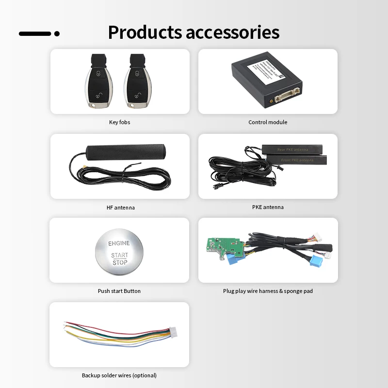 EASYGUARD pke smart key system for key start 2014+ FBS4  A, B, E, GLA, GLB, ML, GL, GLS, CLA, GLE, CLS. V260, Vito, G class