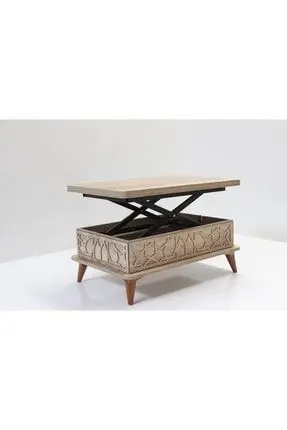 Kolex Smart Magic Table 3 livelli con gambe del cassetto-colore pino