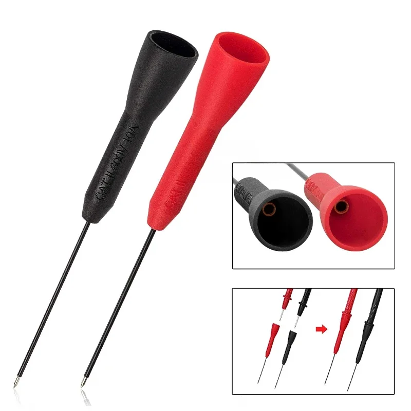 Embouts de sondes de test multimètre universels, dispositif de mesure, épingles, testeur portable, poignées amovibles, accessoires de perçage d'isolation, illac