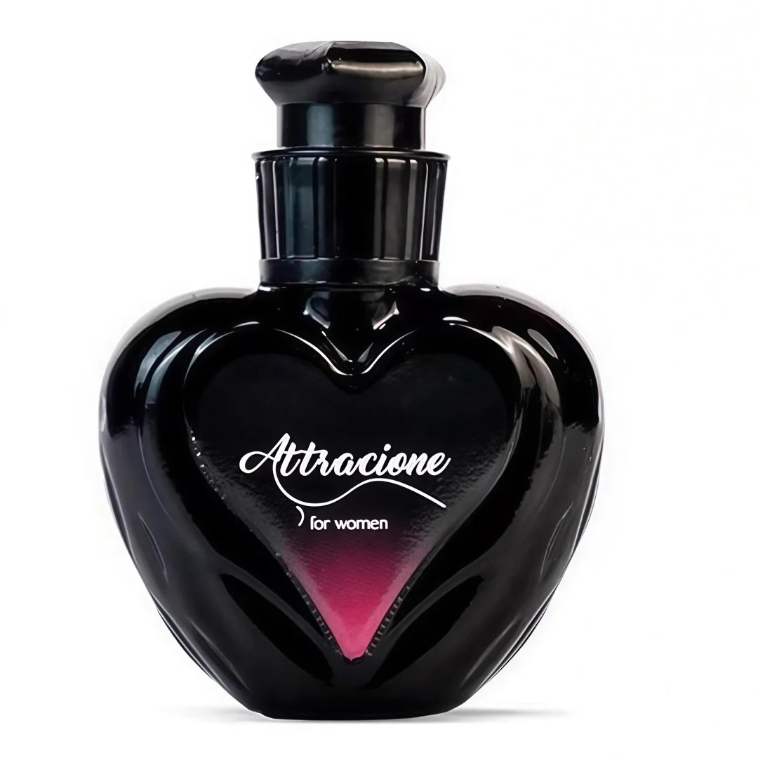 Perfume Attracione for Women, Perfume de Feromônios Feminino, Fragrância Floral Sedutora, Frasco em Formato de Coração