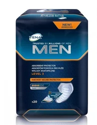 TENA level 3 adult diaper for men puts an end to the worry of prostate and postoperative urinary incontinence. (1 pack of 20)