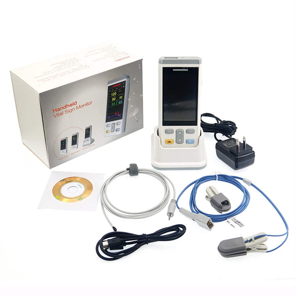 Handheld Vital Sign Monitor Multi-parameter Patient Monitor with PC Software for Pets and Human