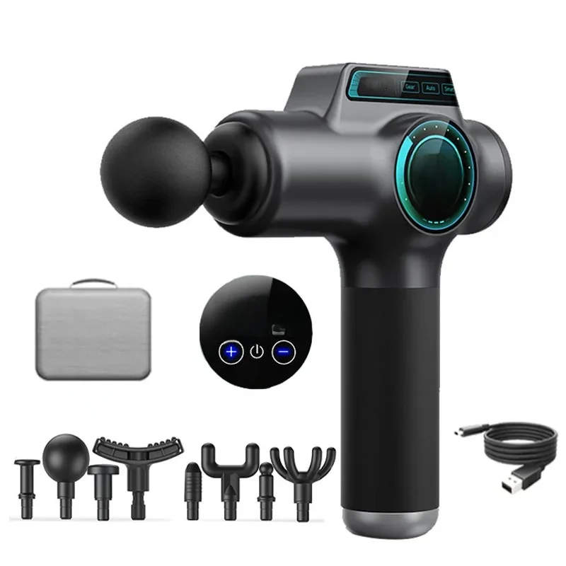 90-niveau massagepistool Fascia Deep Muscle Relax Body Neck Massager Elektrische fitnessapparatuur Ruisonderdrukking Man Vrouw - afbeelding 2