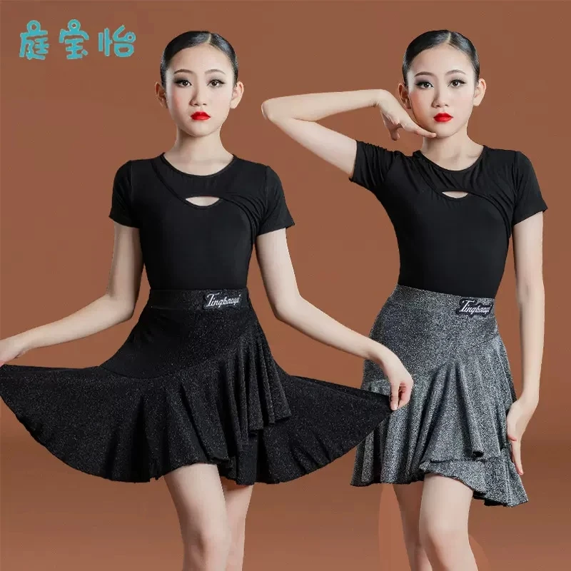 Children\'s female Latin dance standard training dress festival high-end table performance dress professional competition separat