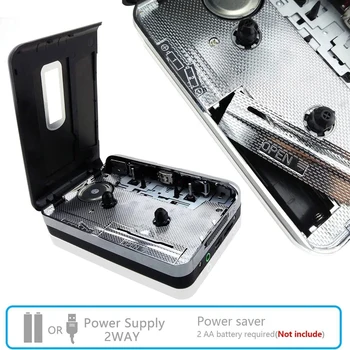 Portable USB Cassette Player to MP3 Converter Tape Audio Capture Recorder Digital Music Converter with Earphones Cable 6