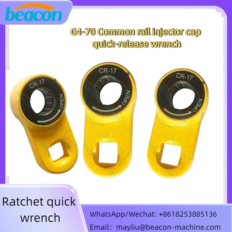 Common Rail Injector Cap Quick-Release Wrench G4-70 All Fuel Injector Pump Nozzle Caps Ratchet Guick Wrench