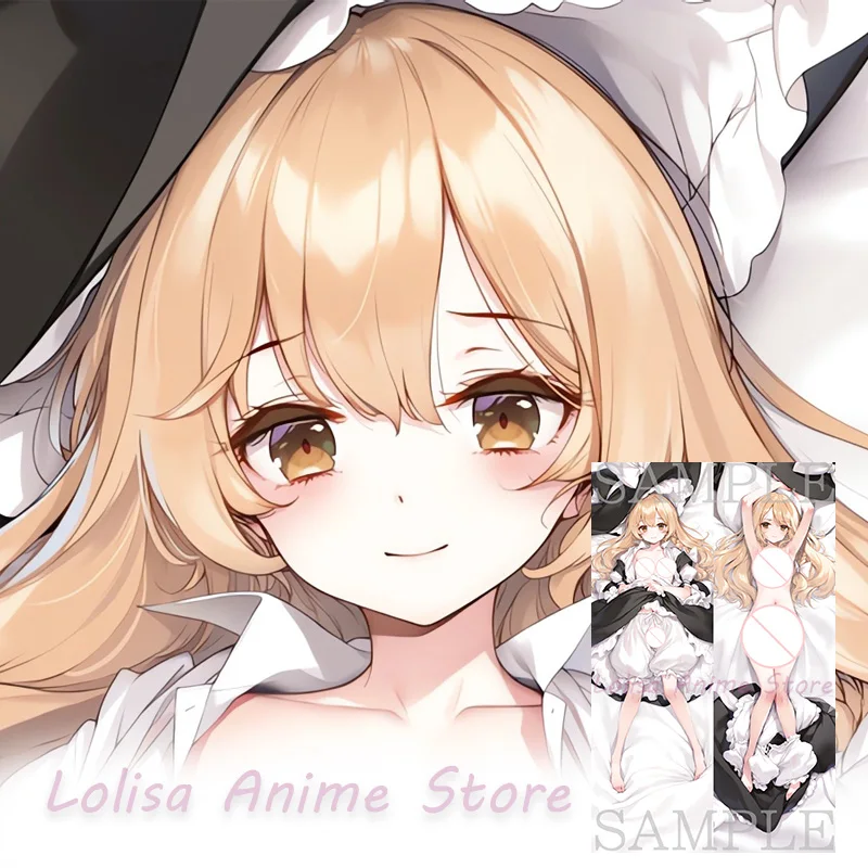 

Dakimakura Marisa Touhou Anime Body Pillow Cover Double-Sided Print Pillowcase Life-Size Birthday Gifts