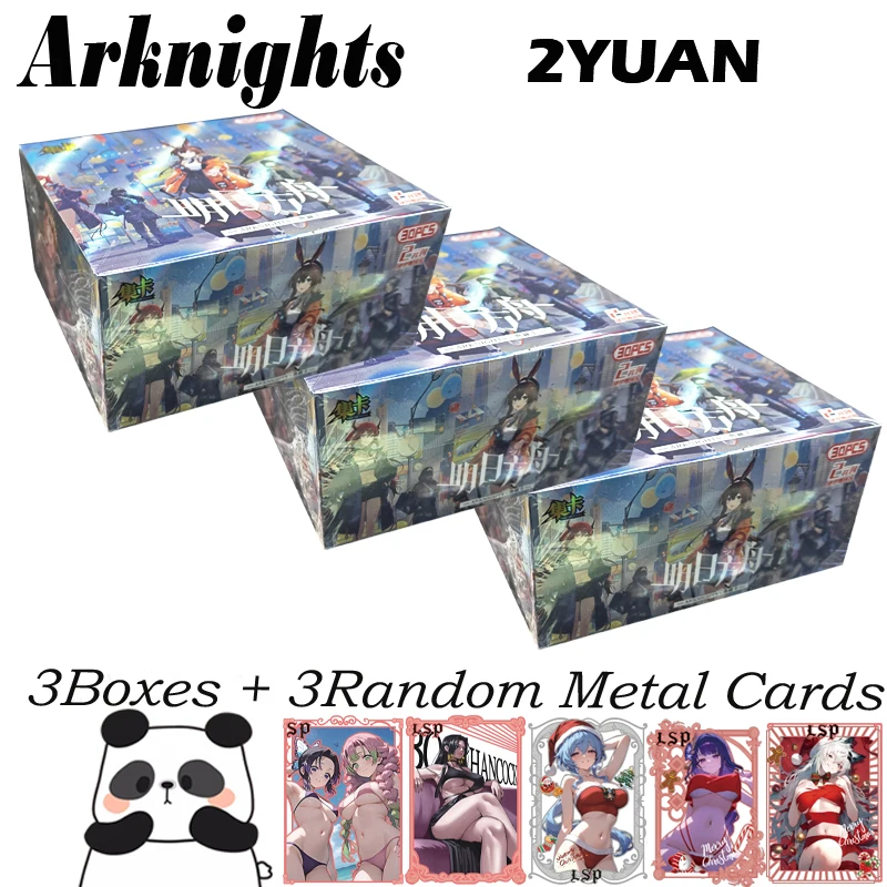 ใหม่ล่าสุด Arknights คอลเลกชันการ์ดงานอดิเรกเกมสะสมกล่อง Doujin Booster กล่องเผ็ด Art Card ของเล่นของขวัญ