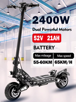 2025 new 2400w dual motor 52v 20.8ah electric scooter max speed 70km/h range 65km foldable ncf card unlock electric scooter