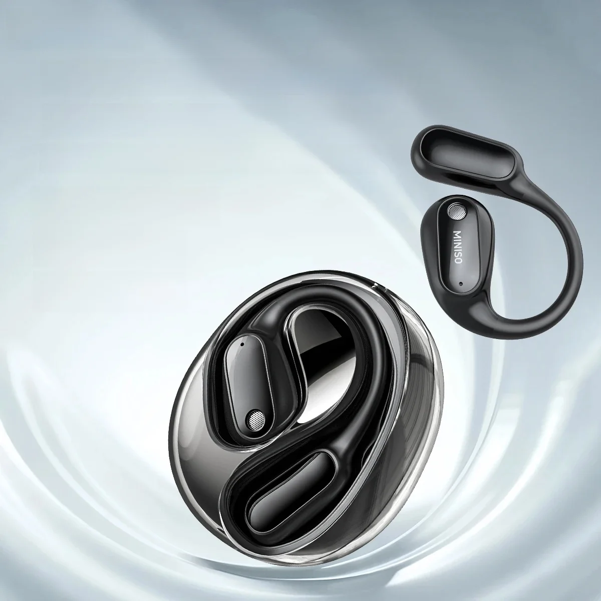 Vertaler MINISO MS190 Nieuwe OWS draadloze hoofdtelefoon Sport waterdichte headsets Intelligente Bluetooth-vertaaloordopjes - afbeelding 2