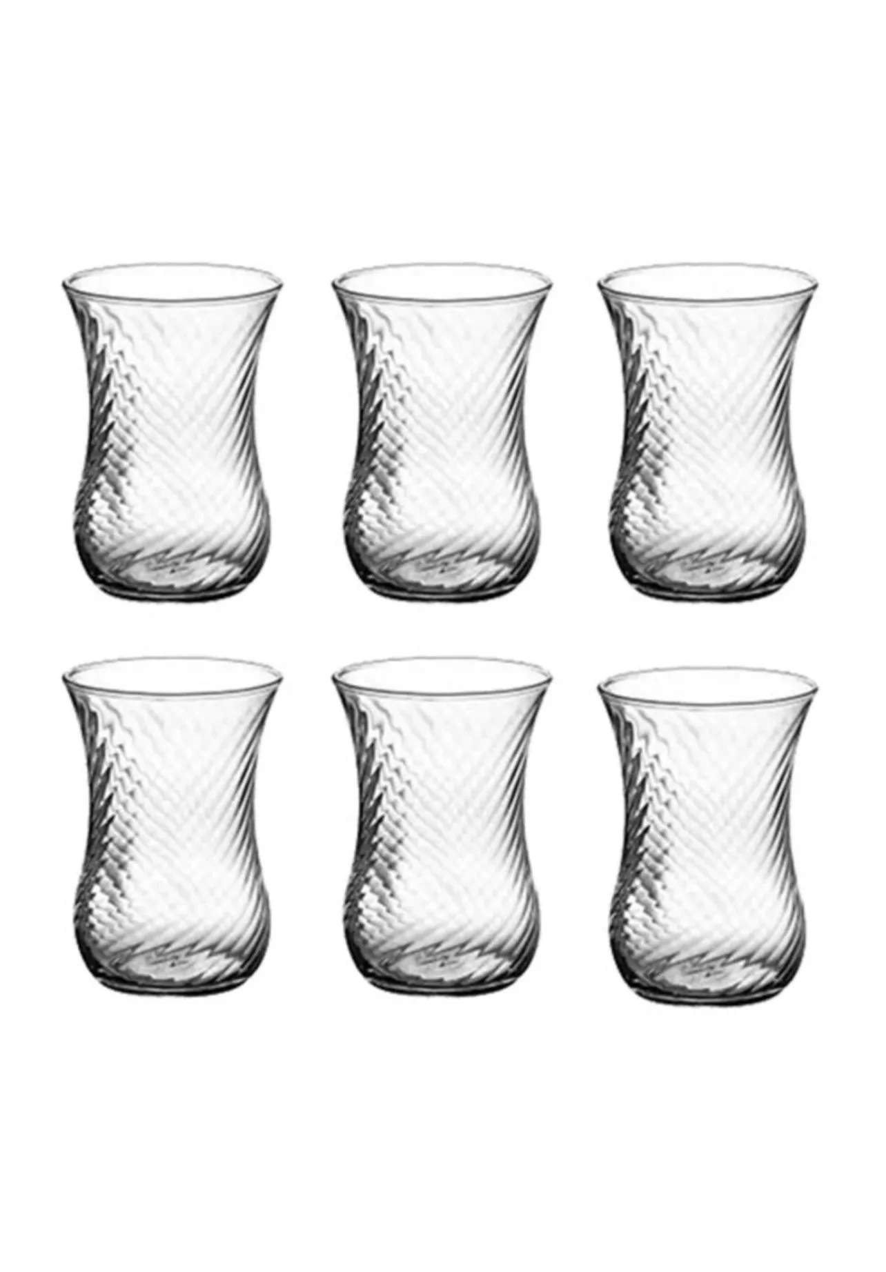 6 pcs Glass Turkish Black Tea Cup Set Coffee Herbal Tea Set Teaware Kitchen Accessories Coffee Mug Tableware Gift Organizer