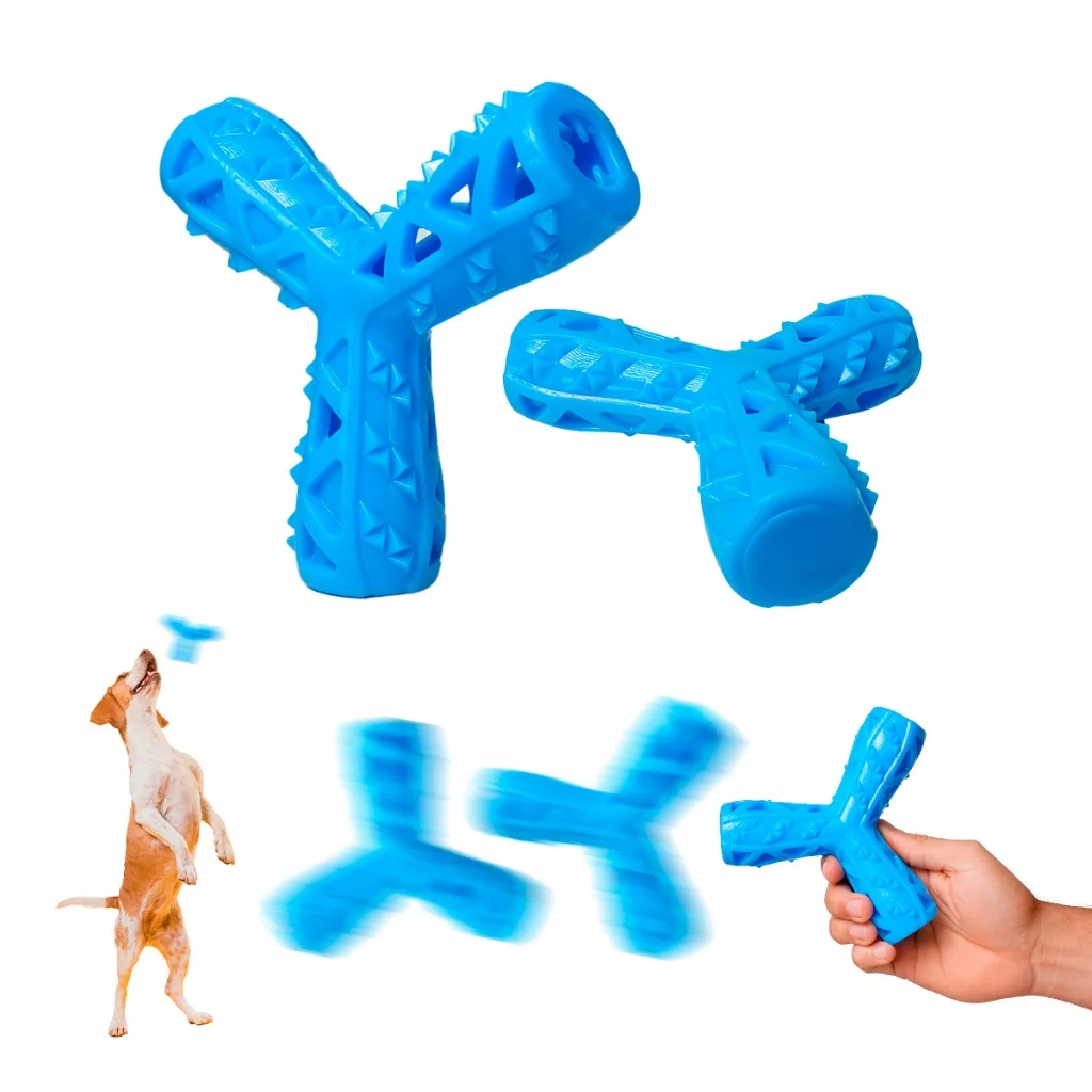 Brinquedo Multifuncional Porta Petisco Mordedor Interativo Para Cães Pets
