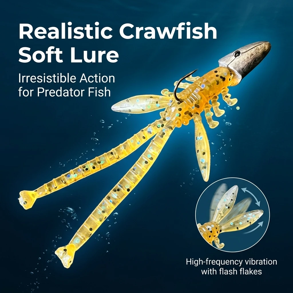 20pcs Fishing Soft Bait 55mm/0.7g Versatile Artificial Bait Fishing for Carp Sea Bass Trout Fishing Bait Fishing Equipment