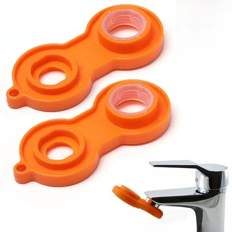 2 pièces robinet aérateur détaché installer clé en plastique Kit de réparation outil de remplacement clé pour robinet aérateur clé clé