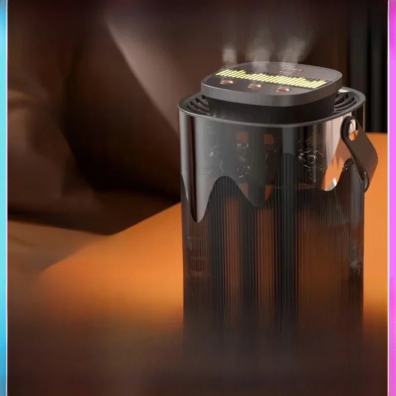 Nowy kreatywny nawilżacz domowy Atomizer 3L o dużej pojemności trzy strumienie USB cichy pulpit sypialnia dormitorium biuro lampka nocna — zdjęcie 2