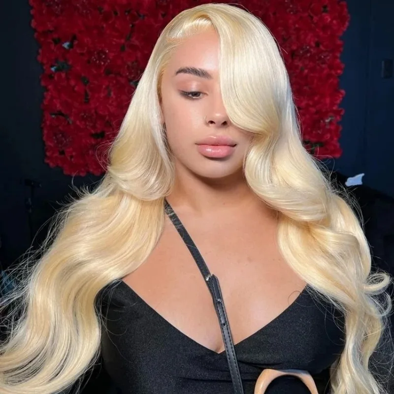 

MELODIE 30 Inch13x6 Hd Lace 613 Colored Frontal Wig Brazilian Honey Blonde Body Wave 13x4 Transparent Lace Front Human Hair Wigs