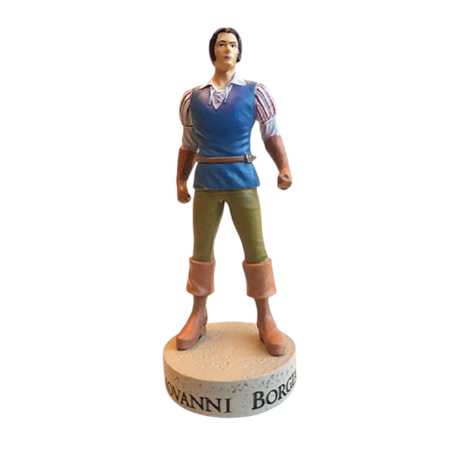 Ubisoft, Giovanni Borgia figura de resina coleccionable detallada pintada a mano de la Saga Assassin's Creed, Aprox.10 cms., Miniatura, Colección Oficial de la Franquicia Assassin's Creed, Embalaje blister puede estar arrugado, Sin fascículo, Peana nombre