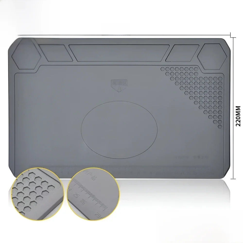 Gray Insulation Repair Pad Heat-Resistant Silicon Soldering Station Kinds of Mat Work Pad Desk Platform BGA Soldering Station