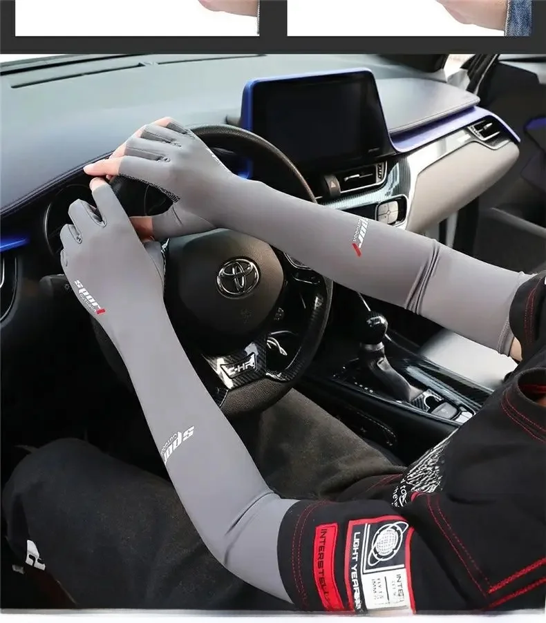 AliExpress vividsun A Pair Outdoor Sports Cycling Summer Sunscreen Ice Feeling Long Gloves