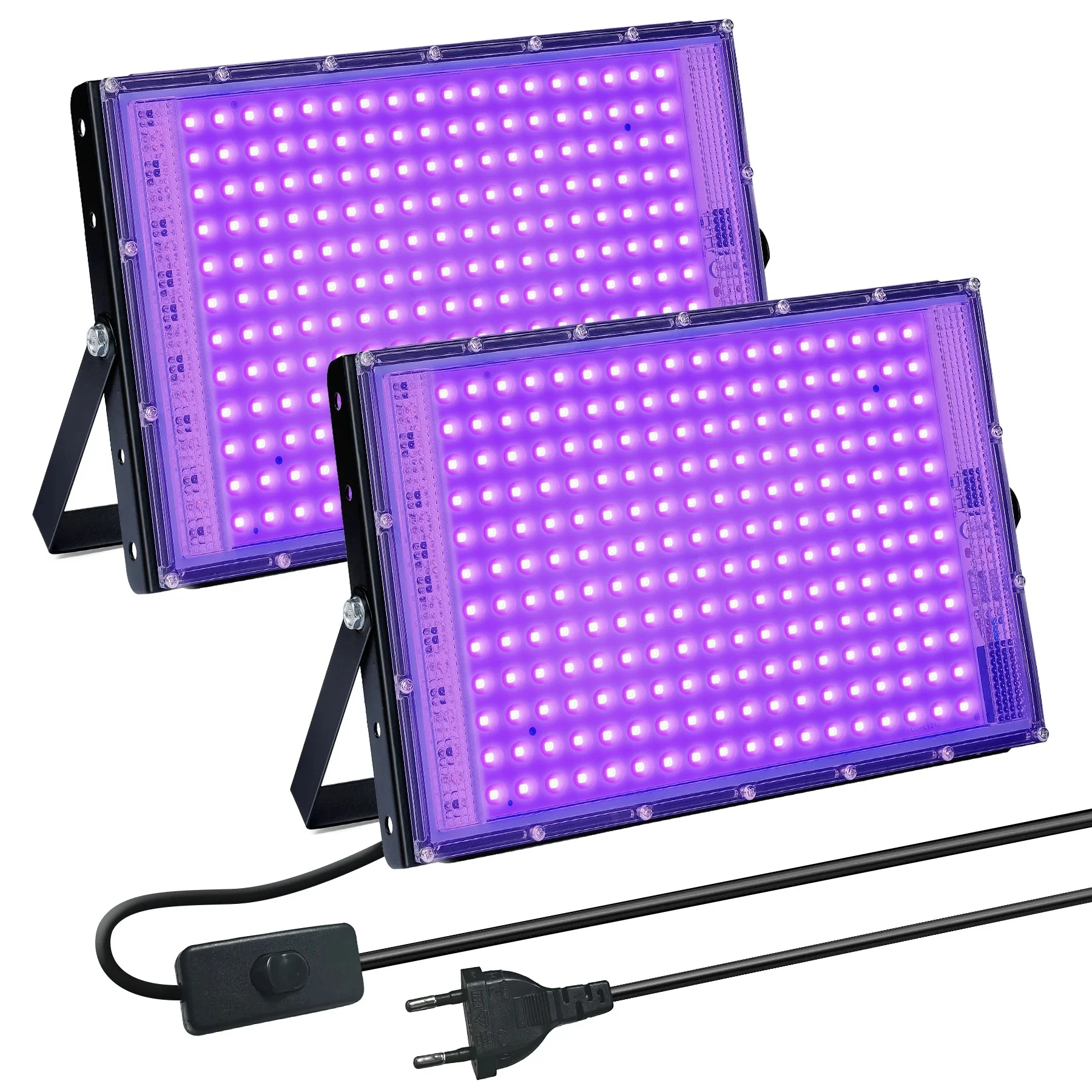 UV Zwart Licht 50W 100W 150W outdoor LED-schijnwerper Zwart Licht LED Spotlight 395nm Lamp voor Disco Glow Party Stage licht - afbeelding 2