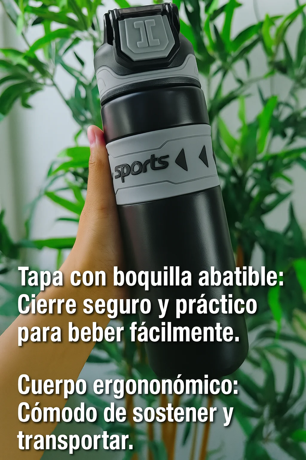 ترمس/بهلوان من الفولاذ المقاوم للصدأ، Kta-75. كوب حراري بمقبض وقش، كوب بغطاء معزول، ترمس محمول، مع مقبض، قش مطاطي وبلاستيك، سعة 600 مل، مثالي لنمط حياة اللياقة البدنية #2