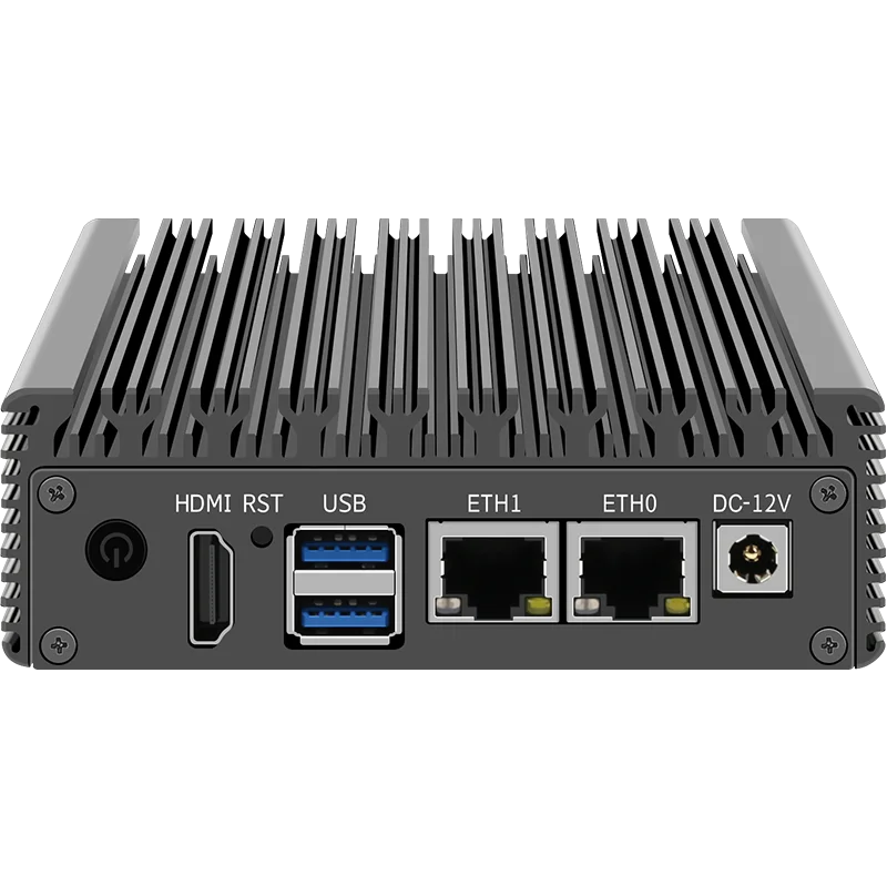 CWWK X86-P2 Fanless Mini PC J4125 J4105 façades Core 2x i226-V 2.5G Nics Firewall Computer NVMe 2xUSv1.0 Routeur souple industriel.