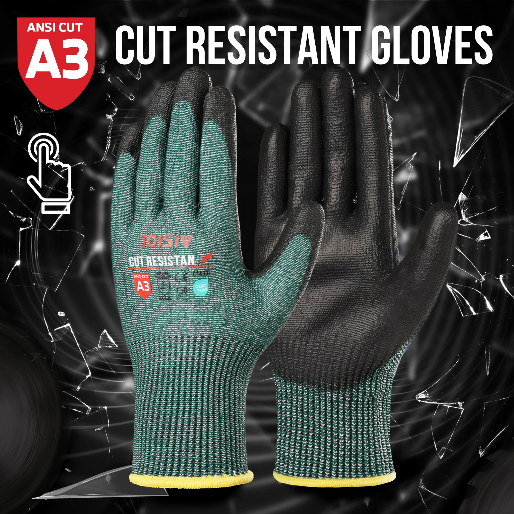 Cut-Resistant Work Gloves eaturing Non-Slip, Breathable, And Durable Materials Suitable for Cutting work