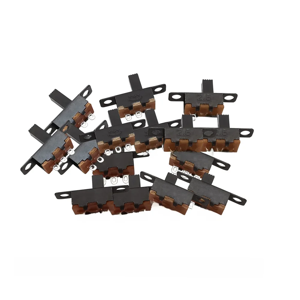 10 sztuk SPDT Mini Micro przełącznik suwakowy 50V 0.5 SS12F15 przełącz pionowy przełącznik suwakowy przełącznik suwakowy mocowanie panelu PCB Arduino Electronic 3/4/5/6mm — zdjęcie 2
