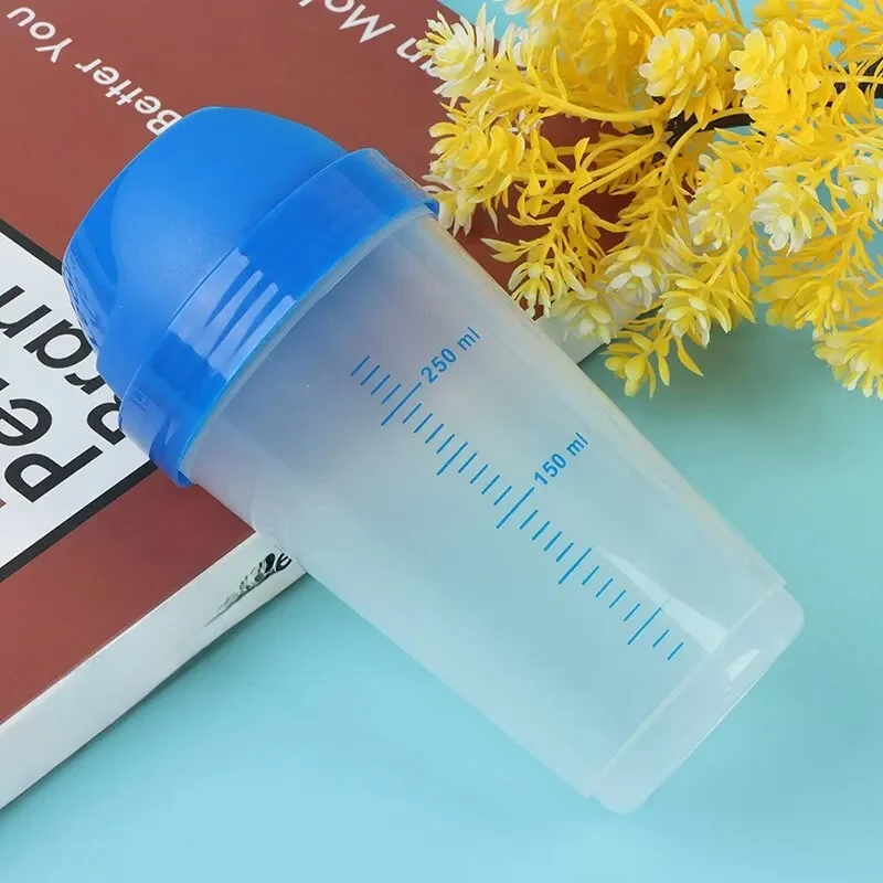 Bouteille Shaker Transparente Créative, 10000 Poudre, Assad, Shake Cup, Bouteille d'Eau Pratique, Verres, 300ml