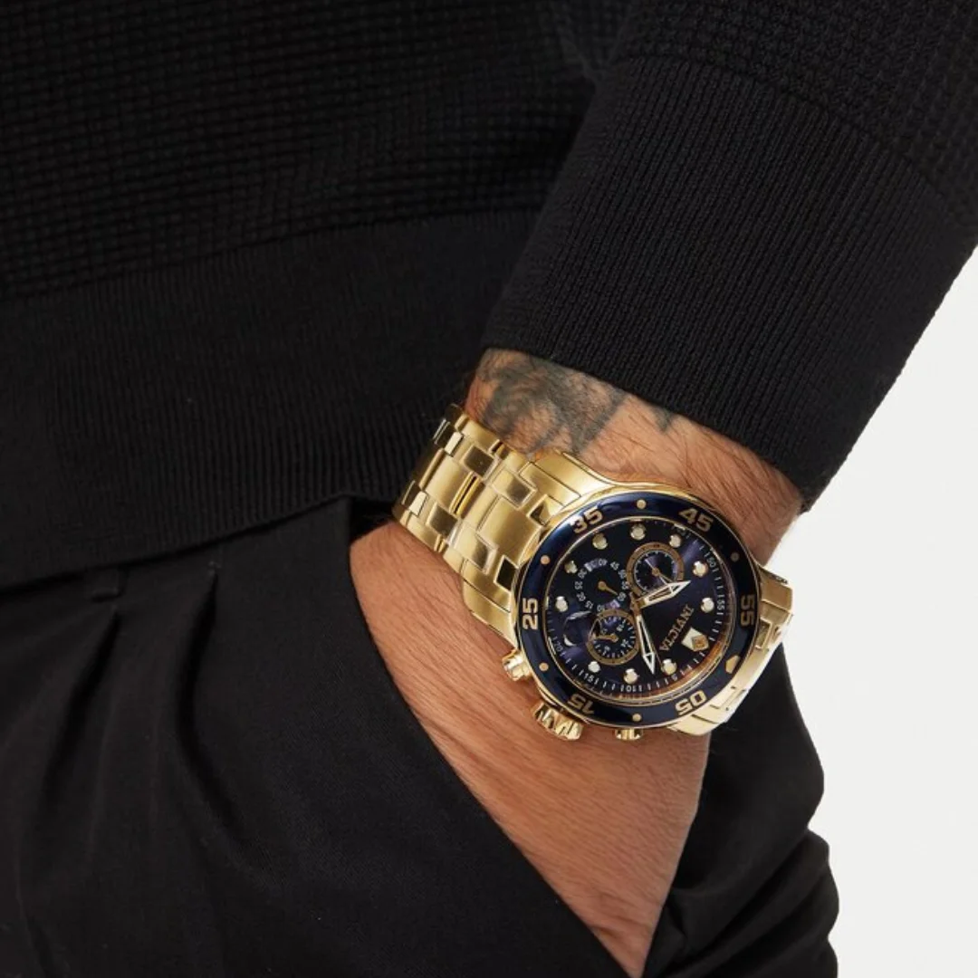 Relógio Masculino de Luxo Invicta Pro Diver 0072 Banhado a Ouro 18K Funcional À Prova D'água Enviado Completo na Caixa