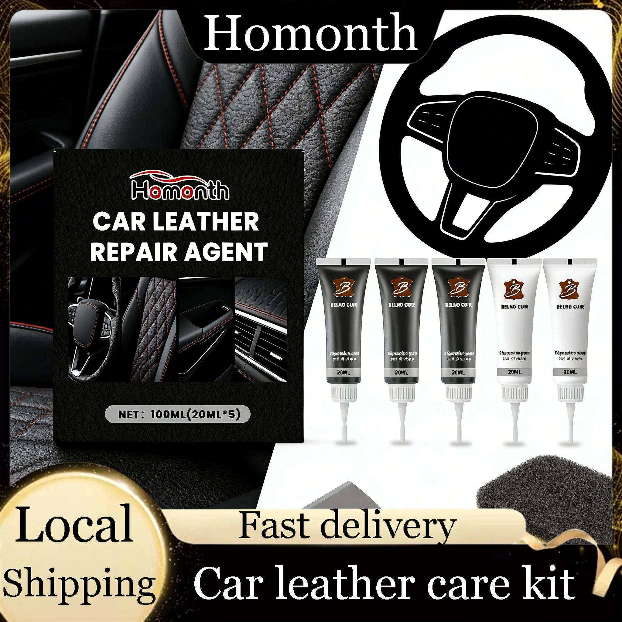 

Комплект для ремонта кожи автомобиля, кожаный комплект для восстановления внутреннего сиденья, удаление Scratrch, восстановление, защита кожи, кожаный комплект