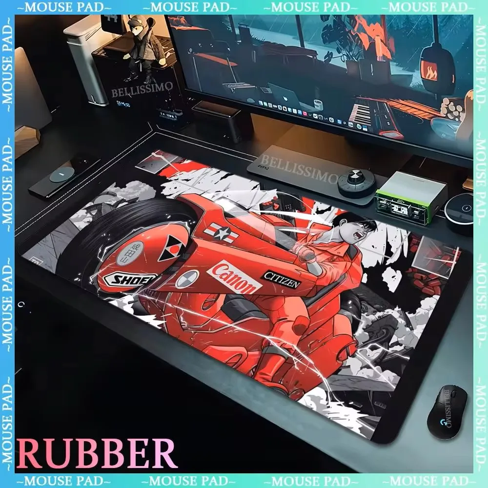 

Anime caho big mouse pads A-AKIRA game accessories desk mats XXL computer office computer pad PC computer lock edge keyboard pad