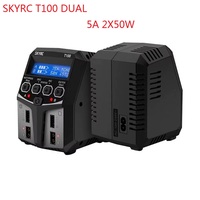 SKYRC T100 DUAL 5A 2X50W Balance Charger for 2-4S LiPo/LiIon/LiFe/LiHV Battery