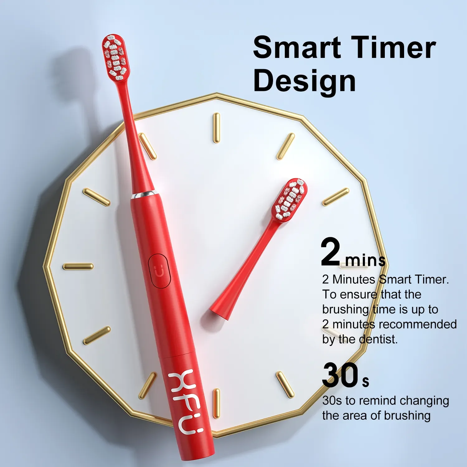 Sonic Electric Toothbrush IPX7 Waterproof 24,000 Strokes/Min, 2 Cleaning Modes, Portable Design, 120 Days Battery Life