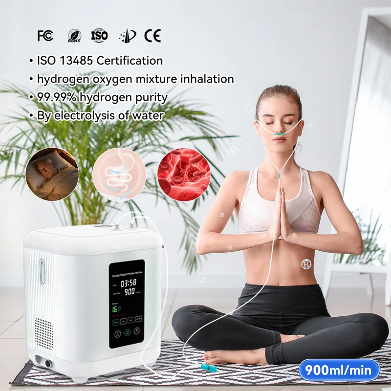 900ml Portable 99.9% PEM Electrolyser Stack Hydrogen-Oxygen Generator for PEM Membrane HHO Hydrogen Producing Breathing Machine