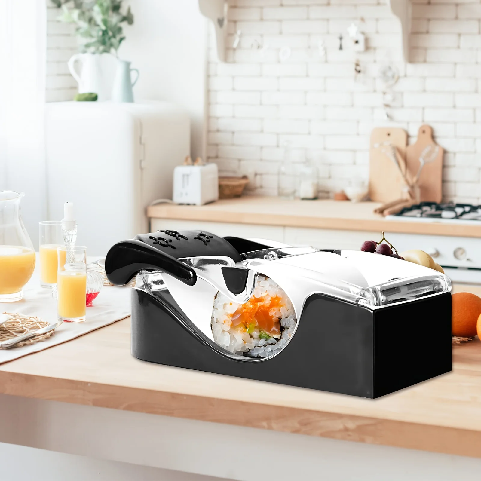 1PC Sushi Maker Roller Mold Manual Sushi Roll Machine DIY Kitchen Tool for Beginners Home Bento Lunch Easy Sushi Making