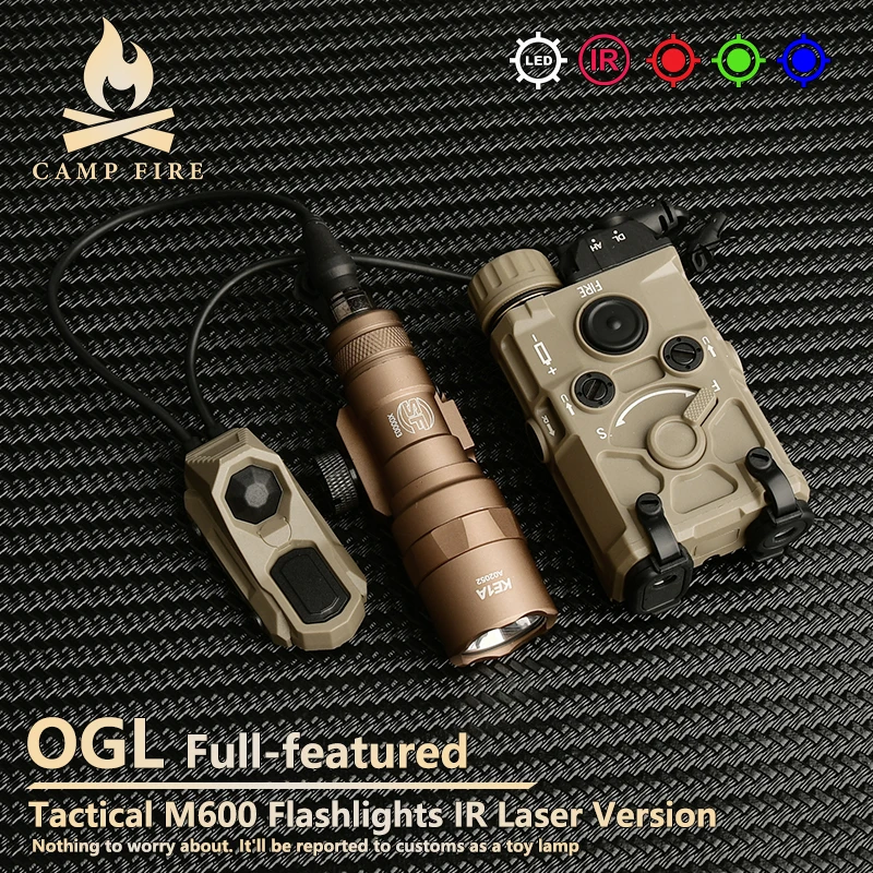 WADSN Tactics Eotec OGL Red Green Blue Surefir M300C M600U Flashlight Light With AXON Dual Control Switch