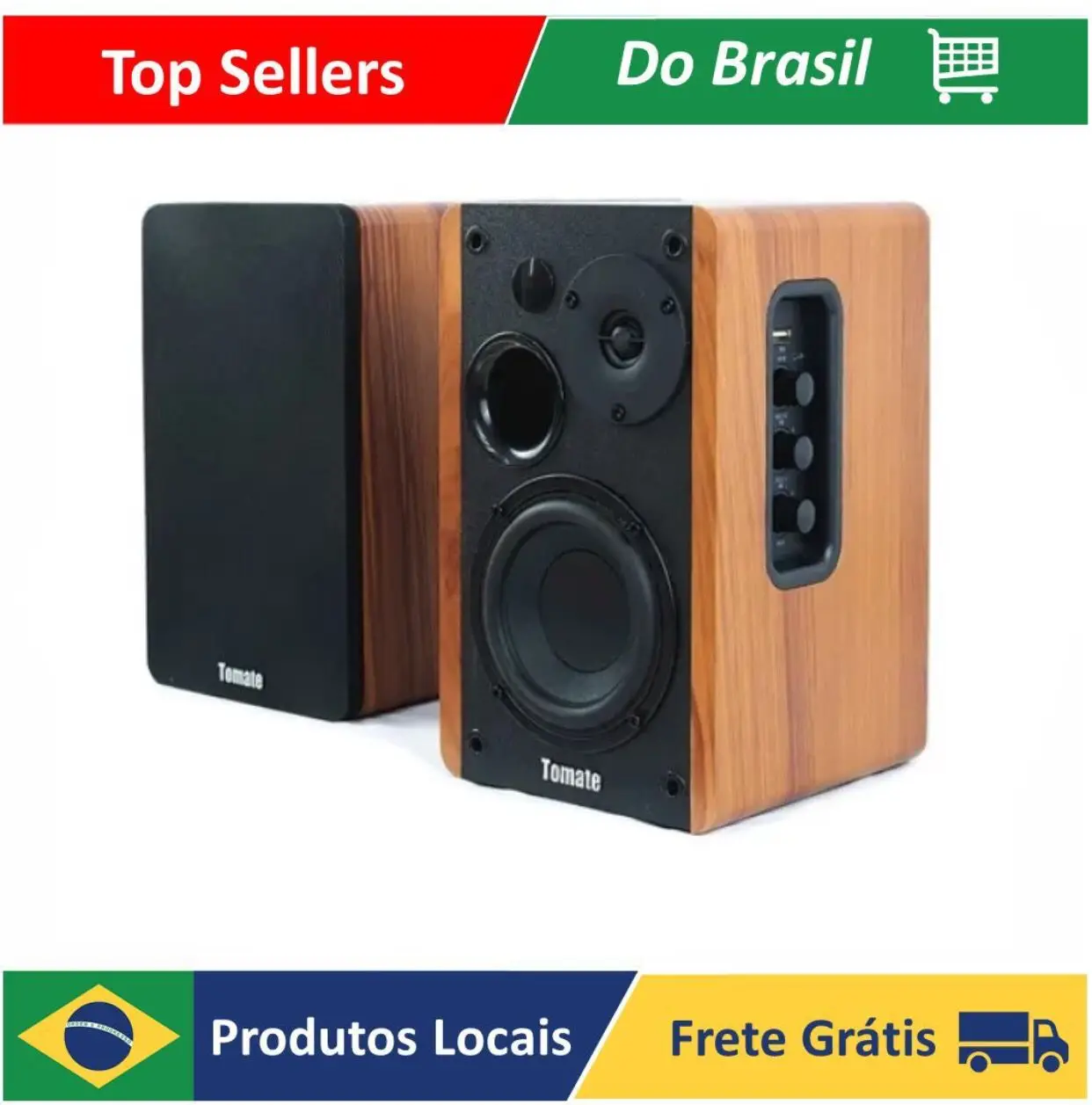 Caixa De Som Ativa Monitor Audio Bluetooth Pendrive Usb Rca