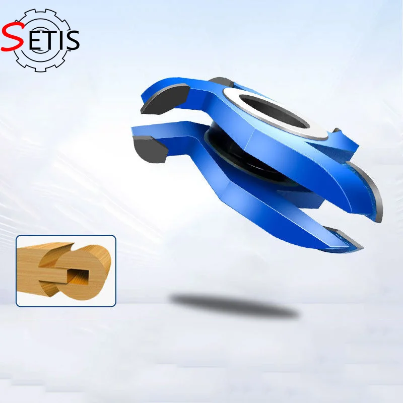 SETIS Woodworking Tenon Cutter: Combination Semi-Circular Tenon Cutter for Mitered Tenon Joints